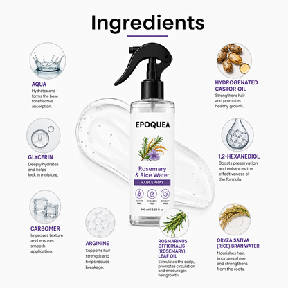 Rosemary + Rice Water Spray