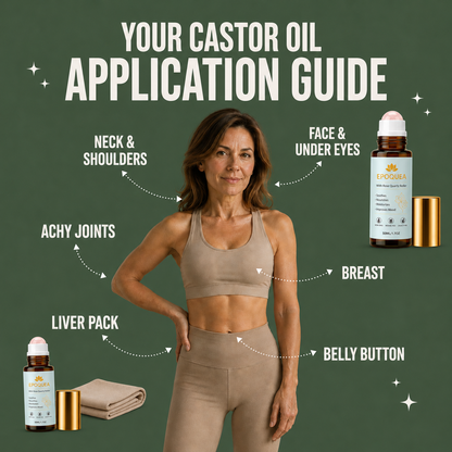 Epoquea | Cold Pressed Organic Castor Oil Roll-On in Amber Glass