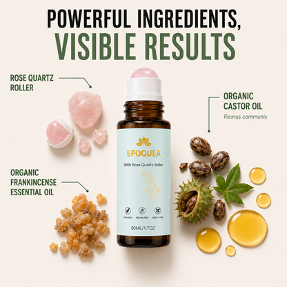 Epoquea | Cold Pressed Organic Castor Oil Roll-On in Amber Glass