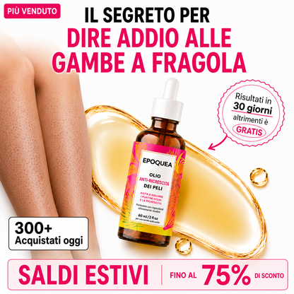Il segreto per eliminare definitivamente le gambe a fragola