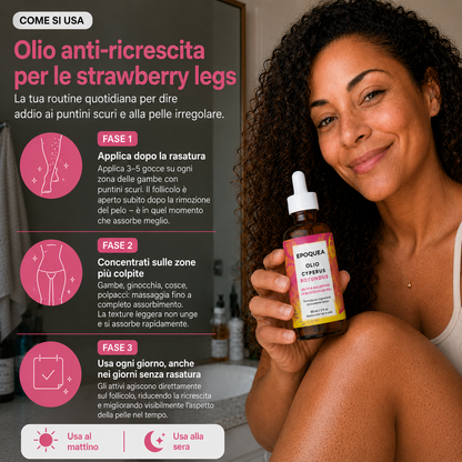 Il segreto per eliminare definitivamente le gambe a fragola