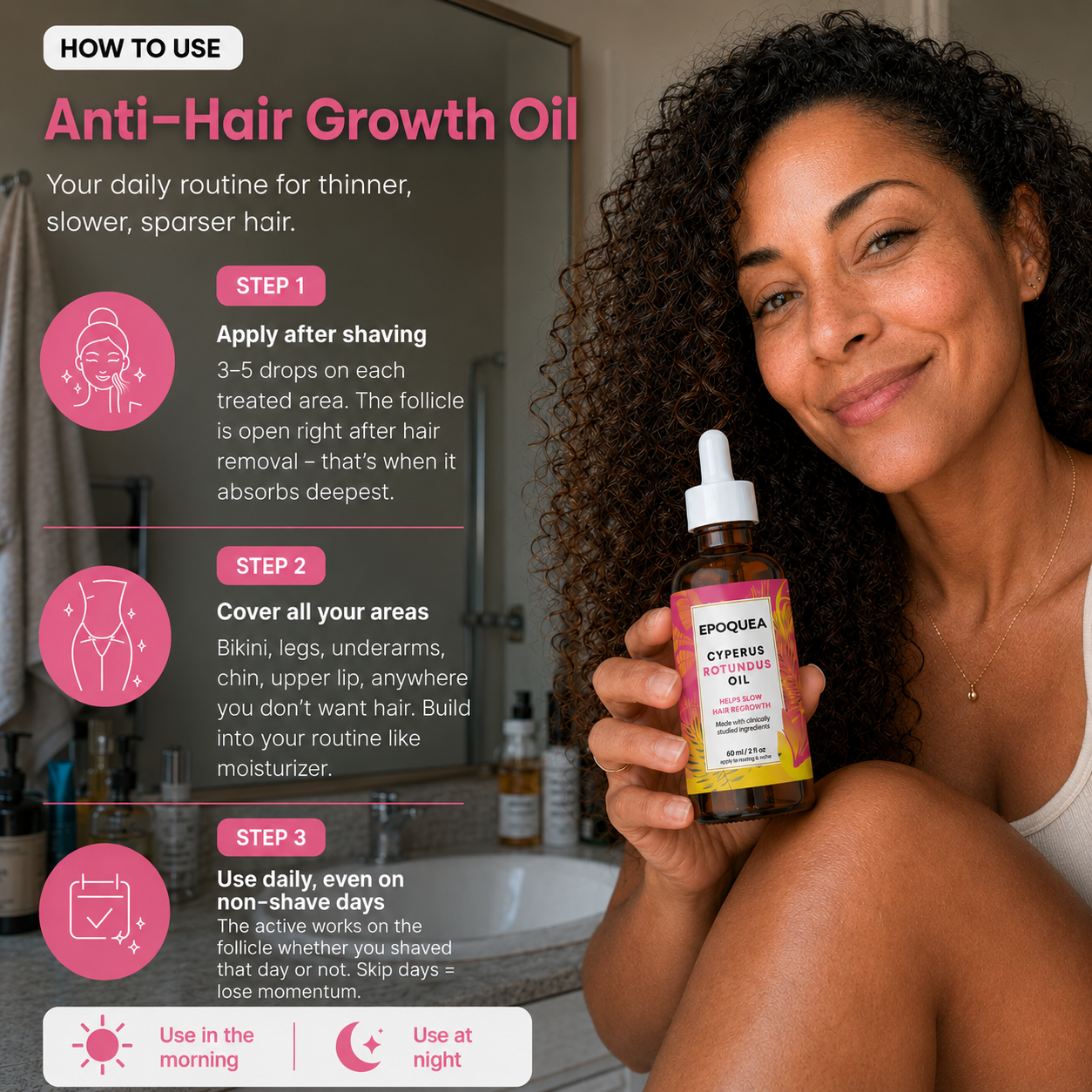 Anti-Hair Growth Oil